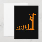 Carte De Correspondance Évolution Unique et Cool de Cadeau d'Électricien d (Devant / Derrière)