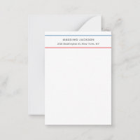 Exclusif Personnel Moderne Bleu Rouge Blanc
