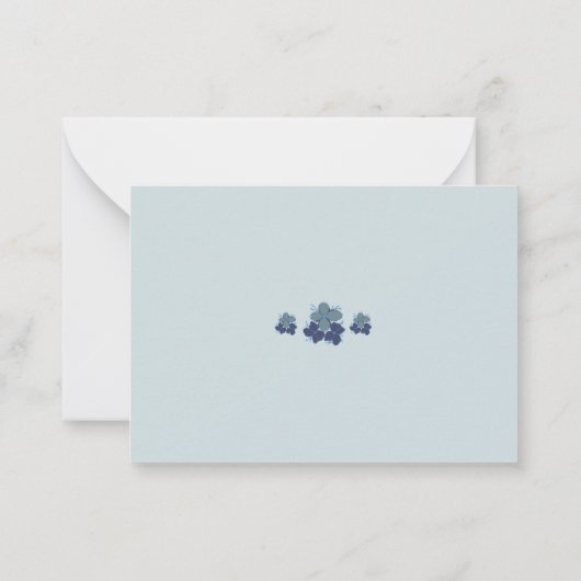 Carte De Correspondance Exemple classique violet vert RSVP (Dos)