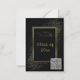 Carte De Correspondance Exemple d'invitation de remise de diplôme avec cod