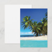Carte De Correspondance Exotic beach throw pillow (Devant / Derrière)