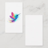 Carte De Correspondance Exotic Rainbow Hummingbird (Devant / Derrière)