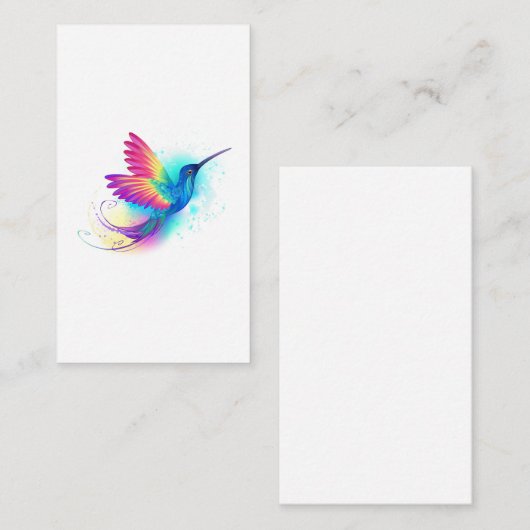 Carte De Correspondance Exotic Rainbow Hummingbird (Devant / Derrière)