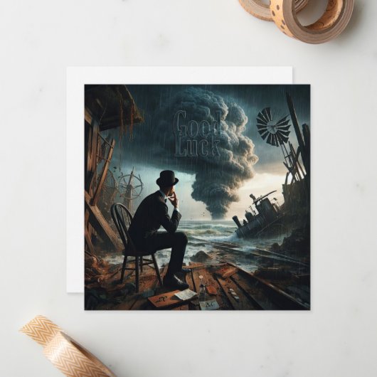 Carte De Correspondance Expiration (Devant/Arrière en situation)