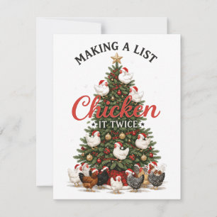 Carte De Correspondance Faire une liste et vérifier deux fois Noël