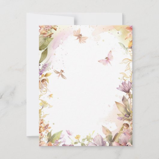 Carte De Correspondance Fairy Garden (Devant)