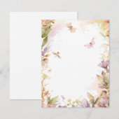 Carte De Correspondance Fairy Garden (Devant / Derrière)