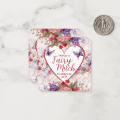 Carte De Correspondance Fairy Premier Anniversaire Mini Merci (Devant/Arrière en situation)