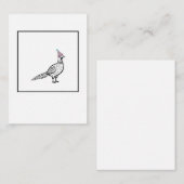 Carte De Correspondance Faisan, thème oiseau (Devant / Derrière)