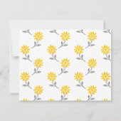 Carte De Correspondance Faisée jaune et gris (Dos)