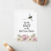 Carte De Correspondance Faites le buzz sur le marché immobilier (Devant/Arrière en situation)