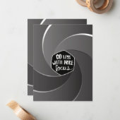 Carte De Correspondance Faites moins avec plus de concentration (Devant/Arrière en situation)