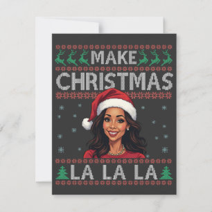 Carte De Correspondance Faites Noël La La La Ours de Noël Kamala dégueu