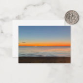Carte De Correspondance Falmouth Massachusetts Cape Cod Coucher de soleil (Devant/Arrière en situation)