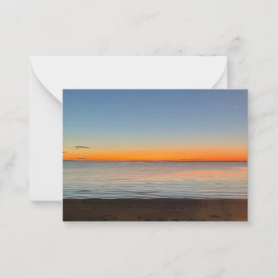 Carte De Correspondance Falmouth Massachusetts Cape Cod Coucher de soleil