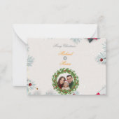 Carte De Correspondance Family in the Snow Letter – Christmas Greeting (Devant)