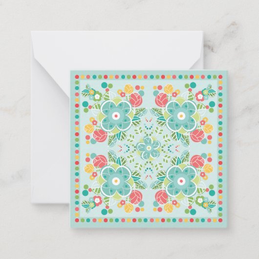 Carte De Correspondance Fantasy Floral Tile-Summer Meadow (Devant)