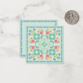 Carte De Correspondance Fantasy Floral Tile-Summer Meadow (Devant/Arrière en situation)