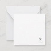 Carte De Correspondance Fantômes Sombres d'Halloween (Dos)