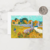 Carte De Correspondance Farmhouse en Provence (Devant/Arrière en situation)