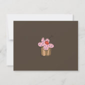 Carte De Correspondance fatfatifatit Sweet Cherry Cupcakes Merci Note (Dos)