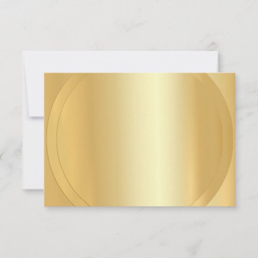 Carte De Correspondance Faux Gold tendance moderne élégant blanc (Devant)
