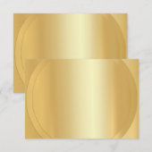 Carte De Correspondance Faux Gold tendance moderne élégant blanc (Devant / Derrière)