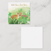 Carte De Correspondance Fawns en Grass Tall Personnalisable (Devant / Derrière)