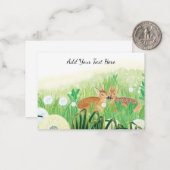 Carte De Correspondance Fawns en Grass Tall Personnalisable (Devant/Arrière en situation)