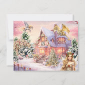Carte De Correspondance Fée de Noël Magique et Fantaisiste (Devant)