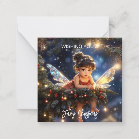 Carte De Correspondance Fée Noël Magique  (Devant)