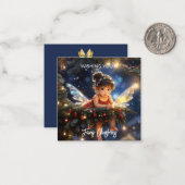 Carte De Correspondance Fée Noël Magique  (Devant/Arrière en situation)