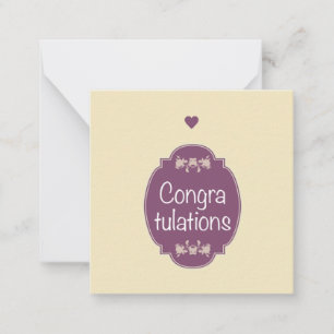 Carte De Correspondance Félicitations