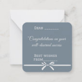 Carte De Correspondance Félicitations diplômés (Dos)