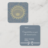 Carte De Correspondance Félicitations diplômés (Devant / Derrière)