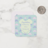 Carte De Correspondance Félicitations pour devenir grands-parents (Devant/Arrière en situation)