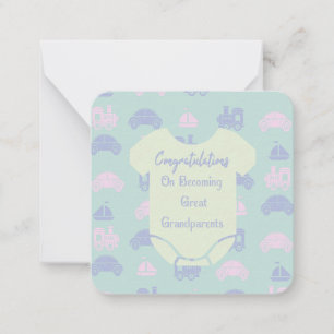 Carte De Correspondance Félicitations pour devenir grands-parents