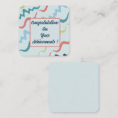 Carte De Correspondance Félicitations Pour Vos Réalisations ! (Devant / Derrière)