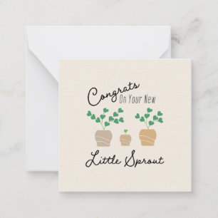 Carte De Correspondance Félicitations pour votre nouveau bébé petite pouss
