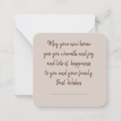 Carte De Correspondance Félicitations pour votre nouvelle Maison (Dos)