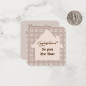 Carte De Correspondance Félicitations pour votre nouvelle Maison (Devant/Arrière en situation)