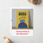 Carte De Correspondance "Félicitations pour votre promotion !" (Devant/Arrière en situation)