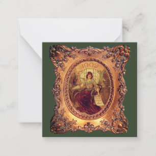 Carte De Correspondance Femme victorienne dans un cadre victorien élégant