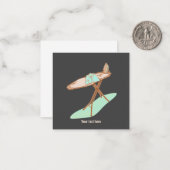 Carte De Correspondance Fer et table à repasser (Devant/Arrière en situation)