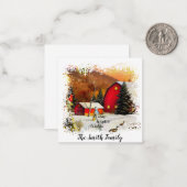 Carte De Correspondance Ferme d'hiver (Devant/Arrière en situation)