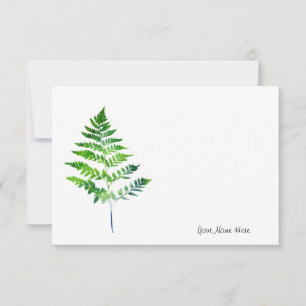 Carte De Correspondance Fern Feuille