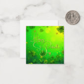 Carte De Correspondance Festive St. Patrick's Day Greys (Devant/Arrière en situation)