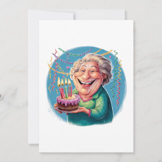 Carte De Correspondance Fête d'anniversaire humoristique de Nana