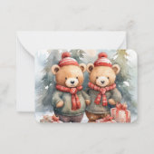 Carte De Correspondance Fête de la pelouse : Ours douillets (Dos)