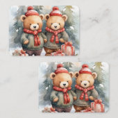 Carte De Correspondance Fête de la pelouse : Ours douillets (Devant / Derrière)